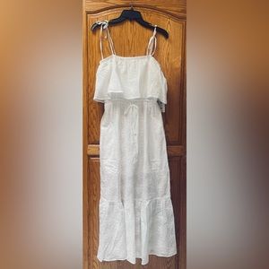 New white maxi dress